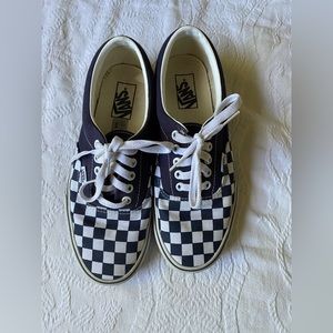 Vans Navy Checkerboard Era, Women’s 9.5 Men’s 8